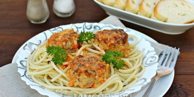 Рецепт Тефтелей в томатно-сливочном соусе