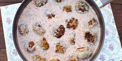 Шаг 7: тефтелей в томатно-сливочном соусе