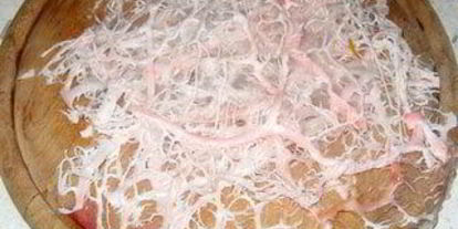 Шаг 3: тефтелек в свиной жировой сетке