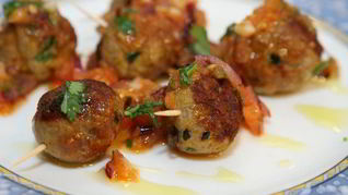 Рецепт Телячьих тефтелек с соусом из помидоров