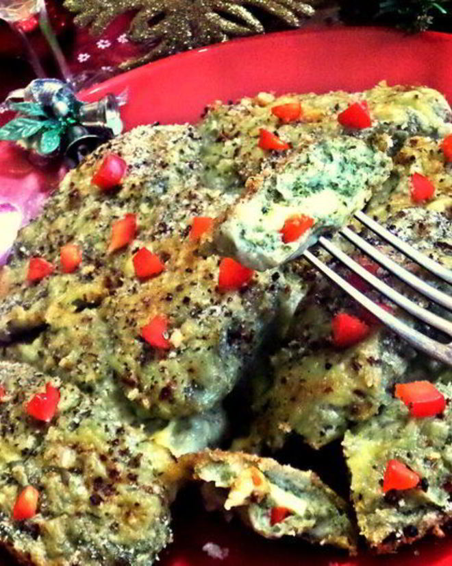 Рецепт творожных ньокков со шпинатом, запеченные под сыром