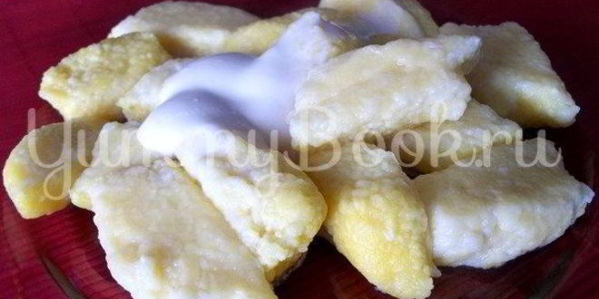 Рецепт ленивых вареников с бананома