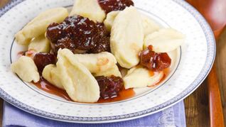 Рецепт Ленивых вареников с клубничным вареньем