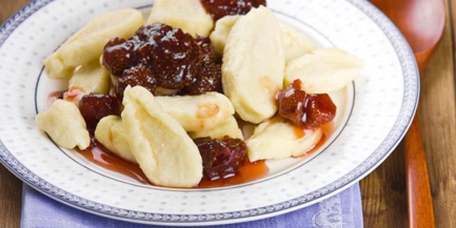 Рецепт Ленивых вареников с клубничным вареньем