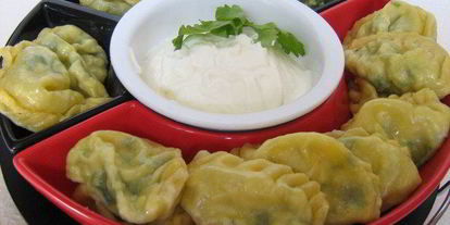 Шаг 5: паровых вареников с зеленью и яйцом