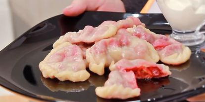 Шаг 15: теста для вареников с вишней заварное