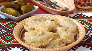 Рецепт Вареников из теста на кефире с картошкой и грибами