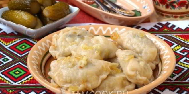 Рецепт Вареников из теста на кефире с картошкой и грибами