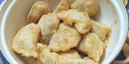 Шаг 9: вареников из теста на кефире с картошкой и грибами