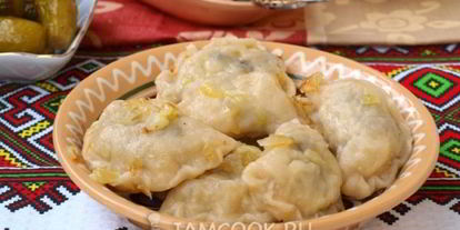 Шаг 10: вареников из теста на кефире с картошкой и грибами