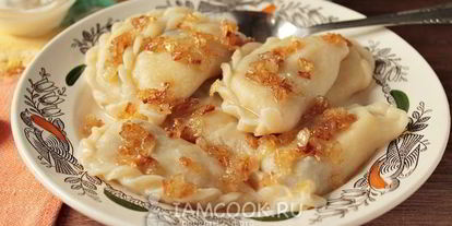 Шаг 13: вареников из заварного теста с картошкой и грибами