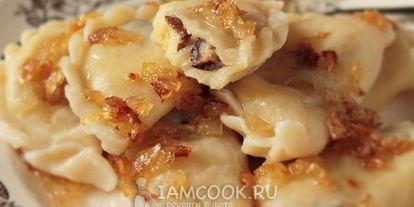 Шаг 14: вареников из заварного теста с картошкой и грибами