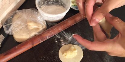 Шаг 2: вареников ны преснома тесте