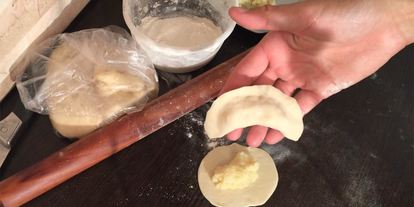 Шаг 3: вареников ны преснома тесте