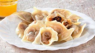 Рецепт Вареников с фасолью и грибами