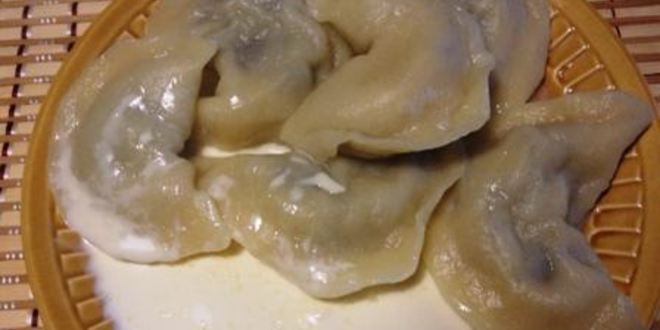 Рецепт вареников с грибами