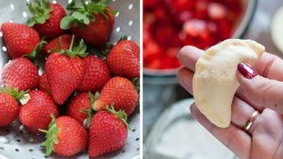 Рецепт Вареников с клубникой