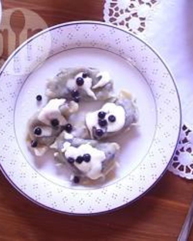 Рецепт вареников с начинкой из черники