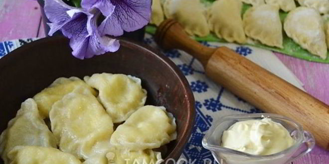 Рецепт вареников с творогом из теста на воде