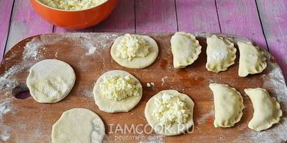 Шаг 10: вареников с творогом из теста на воде