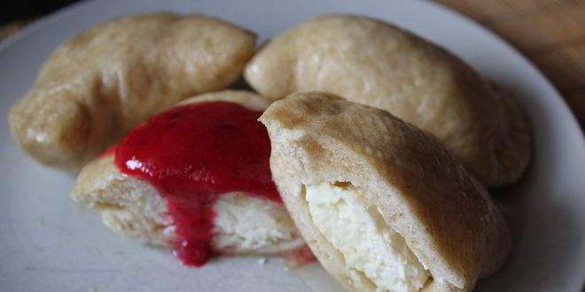 Рецепт вареников с творогом на пару