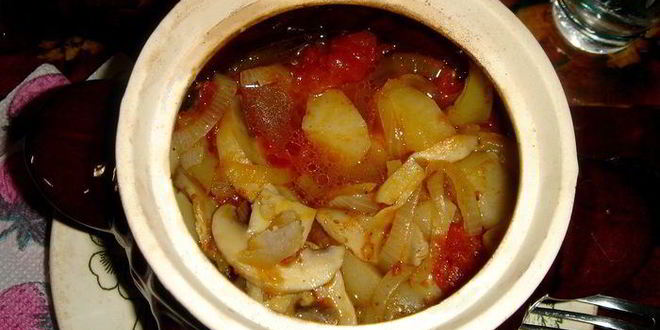 Рецепт грибного жаркого