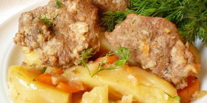 Рецепт Пьяноежаркого из говядины запеченное в горшочке