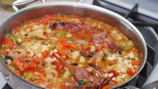 Рецепт Жаркого из баранины с овощами