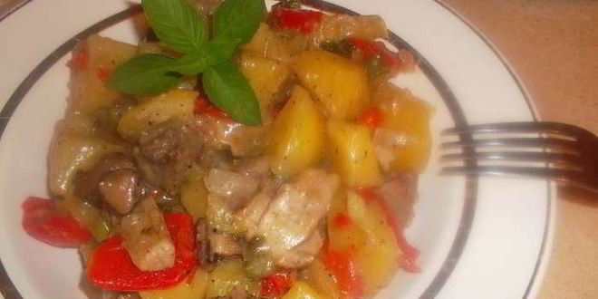 Рецепт Жаркого из грибов с картошкой