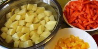 Шаг 2: жаркого из индейки с картофелем