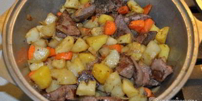 Шаг 6: жаркого из печени с картофелем