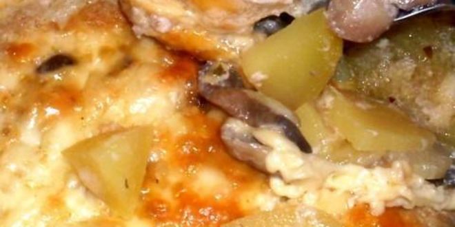 Рецепт жаркого из сердечек с грибами в горшочке