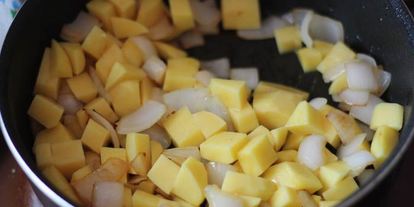 Шаг 1: жаркого из тыквы и курицы под нежной слоеной шапочкой