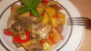 Рецепт Жаркого с грибами по-домашнему