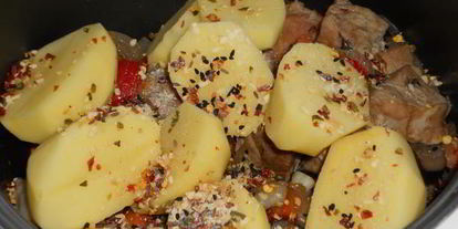 Шаг 4: жаркого с грибами в мультиварке