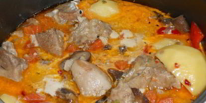 Шаг 5: жаркого с грибами в мультиварке