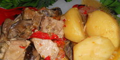 Шаг 6: жаркого с грибами в мультиварке