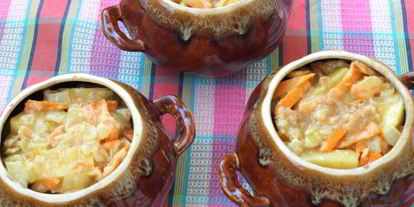 Шаг 3: жаркого с картошкой и свининой в горшочках