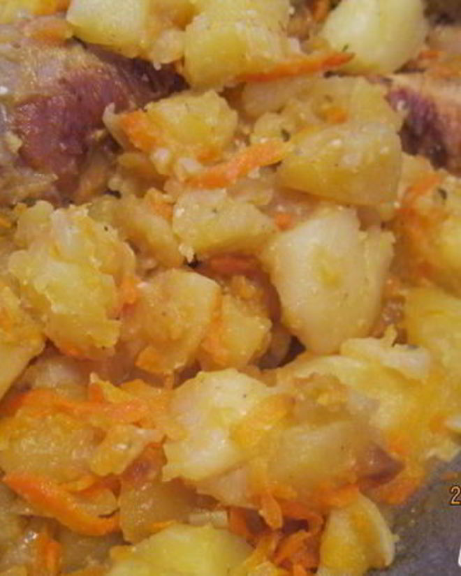 Рецепт жаркого с курицей