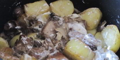 Шаг 8: жаркого с маслятами