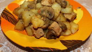 Рецепт Жаркого с шампиньонами