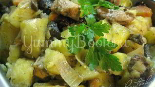 Рецепт Жаркого со свининой и грибами