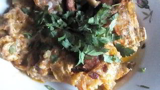 Рецепт Жаркого телятина в духовке с солеными огурцами