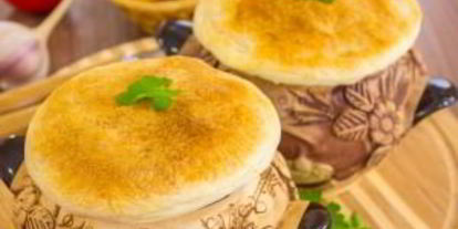 Шаг 14: жаркого в горшочках под крышечкой из теста