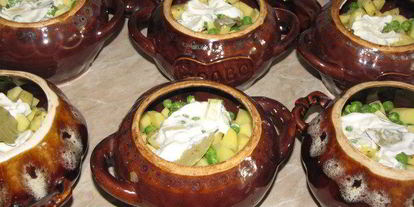 Шаг 6: жаркого в горшочках с белыми грибами и свининой