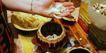 Шаг 10: жаркого в горшочках с курицей и грибами