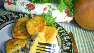 Рецепт Картофельно-тыквенных зразы с очень вкусной начинкой