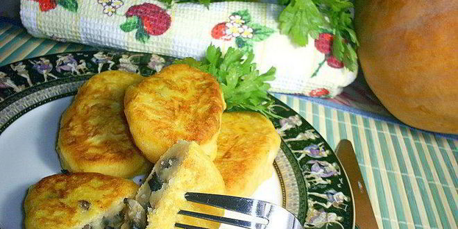 Рецепт Картофельно-тыквенных зразы с очень вкусной начинкой