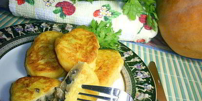 Шаг 6: картофельно-тыквенных зразы с очень вкусной начинкой