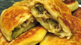 Рецепт Картофельных зраз с капустой, грибами и солеными огурцами